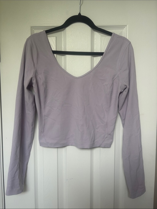 lululemon athletica Tops - lululemon athletica Long Sleeve V-Neck Align Top in Lavender